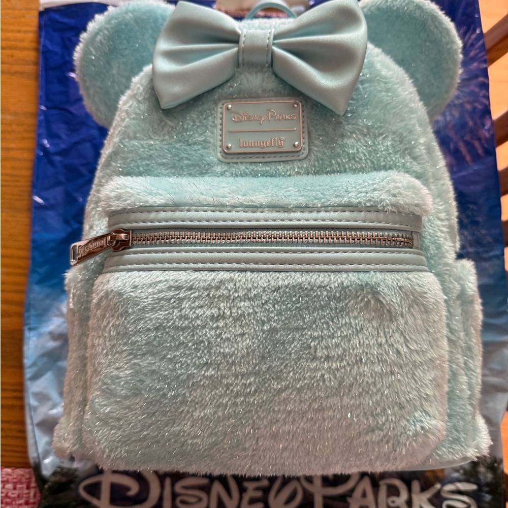 2025 Disney Parks Fuzzy Loungefly Backpack